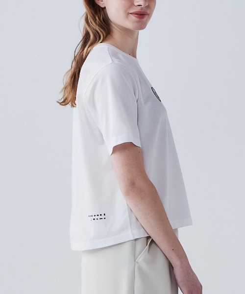 STUDIO PICONE(スタジオピッコーネ)の「チュール刺繍冷感プルオーバー(Tシャツ/カットソー・レディース・ブラック/ホワイト/グリーン/キャメル・LL/L/M)」の22枚目の写真