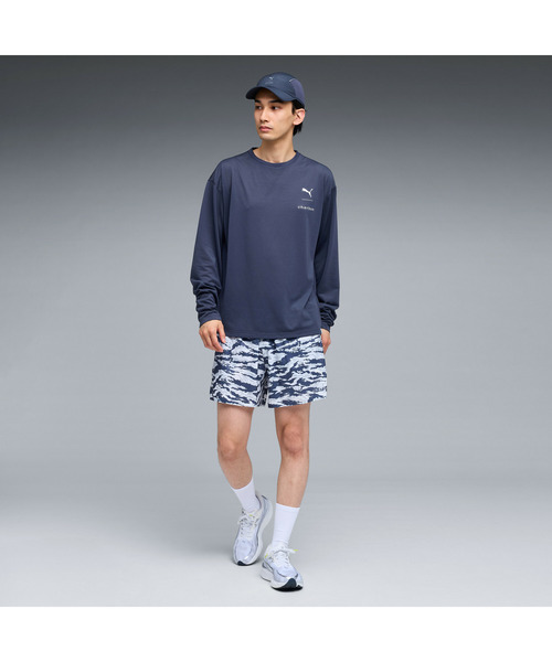 PUMA charbon Lサイズ グレー長袖Tシャツ PUMA プーマ ユニセックス PUMA x charbon ランニング 長袖 Tシャツ（T