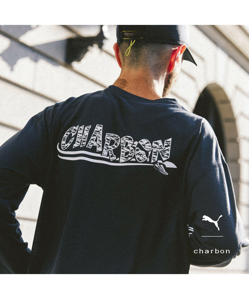 PUMA プーマ ユニセックス PUMA x charbon ランニング 長袖 Tシャツ（T