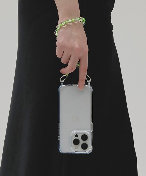 TODAYFUL（トゥデイフル）の「Beads Key Chearm（キーケース/キーアクセサリー・レディース・クリア/シルバー/ブラック・FREE）」の4枚目の写真