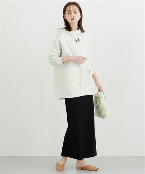 nissen（ニッセン）の「【花粉が付きにくい・はっ水・ＵＶカット】ワッシャー生地マウンテンパーカー（カバーオール・レディース・ベージュ/アイボリー/カーキ・L/LL/M）」の22枚目の写真