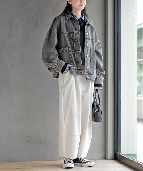 rps（アールピーエス）の「デニムＢＩＧカバーオール（デニムジャケット・レディース・ブラック/ブルー・フリー）」の22枚目の写真