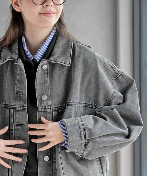 rps（アールピーエス）の「デニムＢＩＧカバーオール（デニムジャケット・レディース・ブラック/ブルー・フリー）」の21枚目の写真