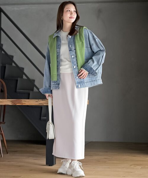 rps（アールピーエス）の「デニムＢＩＧカバーオール（デニムジャケット・レディース・ブラック/ブルー・フリー）」の5枚目の写真