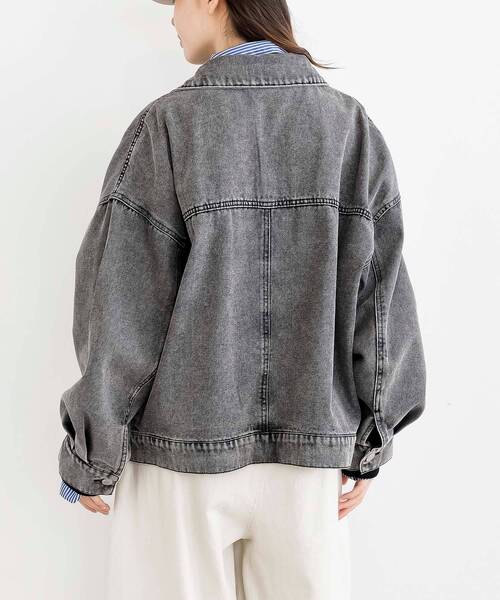 rps（アールピーエス）の「デニムＢＩＧカバーオール（デニムジャケット・レディース・ブラック/ブルー・フリー）」の19枚目の写真