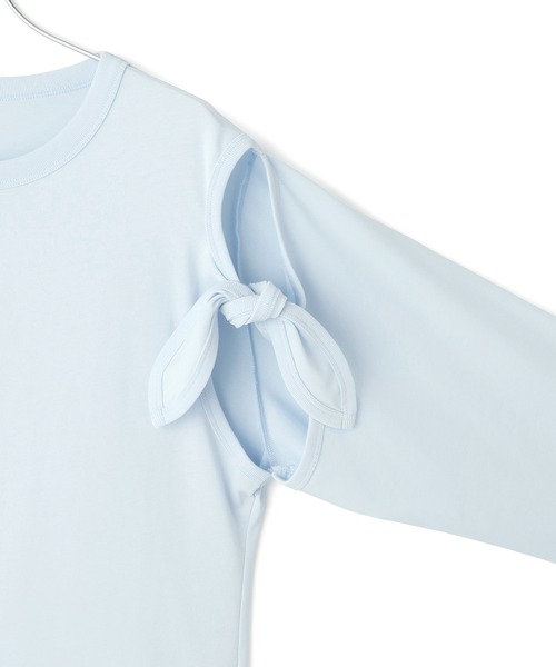 ADAM ET ROPE'（アダムエロペ）の「2WAYノットプルオーバー（Tシャツ/カットソー・レディース・ダークブラウン/ホワイト/サックスブルー・FREE）」の13枚目の写真