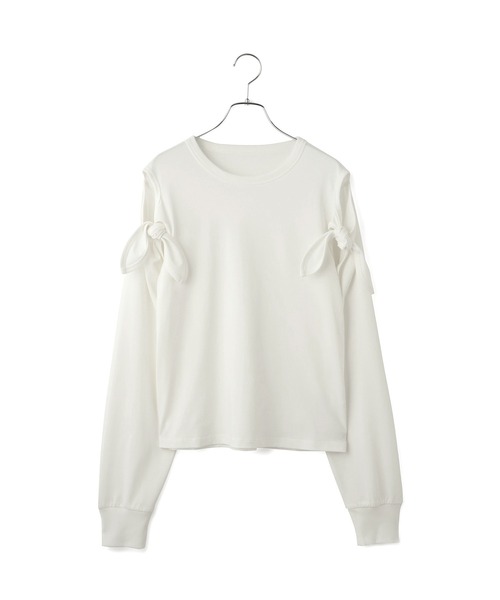 ADAM ET ROPE'（アダムエロペ）の「2WAYノットプルオーバー（Tシャツ/カットソー・レディース・ダークブラウン/ホワイト/サックスブルー・FREE）」の18枚目の写真