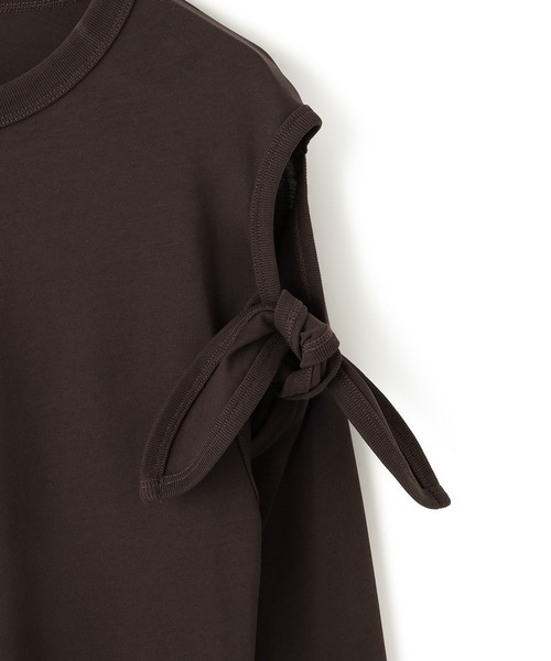 ADAM ET ROPE'（アダムエロペ）の「2WAYノットプルオーバー（Tシャツ/カットソー・レディース・ダークブラウン/ホワイト/サックスブルー・FREE）」の22枚目の写真