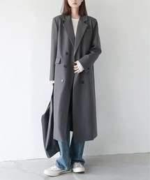 ビックシルエットダブルボタントレンチコート