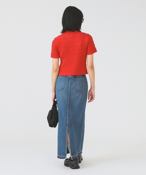 Ray BEAMS(レイビームス)の「リブ ジップ ポロ カーディガン(カーディガン/ボレロ・レディース・ブラック/オフホワイト/レッド・ONE SIZE)」の19枚目の写真