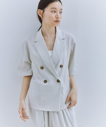 Obis＆（オビスアンド）の「【セットアップ対応】ハーフスリーブダブルジャケット（テーラードジャケット）」