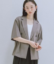 Obis＆（オビスアンド）の「【セットアップ対応】ハーフスリーブダブルジャケット（テーラードジャケット）」