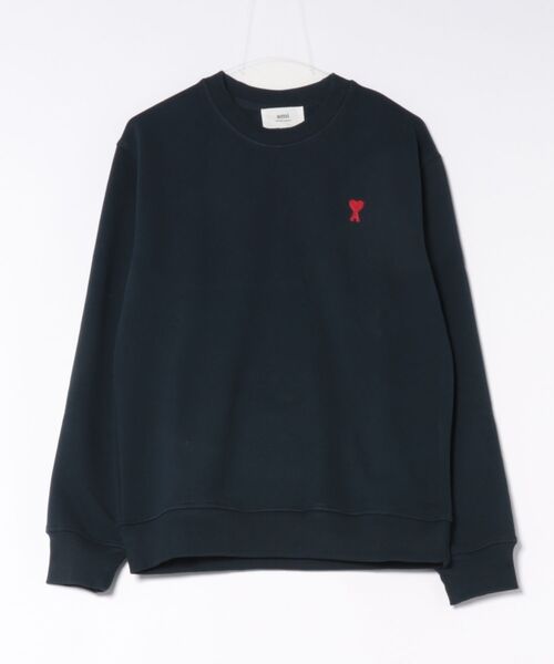 AMI Alexandre Mattiussi（アミアレクサンドルマテュッシ）の「【AMI PARIS】アミ パリス Sweat Shirt スウェット トレーナー（スウェット・レディース・ブラック/グレー/ネイビー・SMALL/MEDIUM/LARGE）」の3枚目の写真