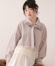 loin nuit（ロワンニュイ）の「dolman sleeve design jacket / ドルマンスリーブデザインジャケット（デニムジャケット）」