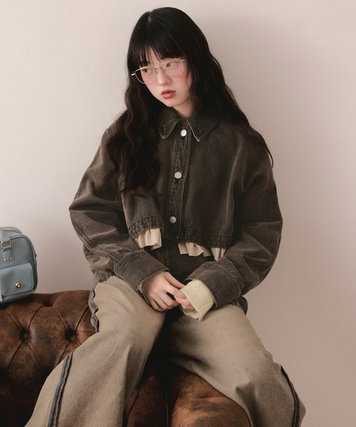 loin nuit（ロワンニュイ）の「dolman sleeve design jacket