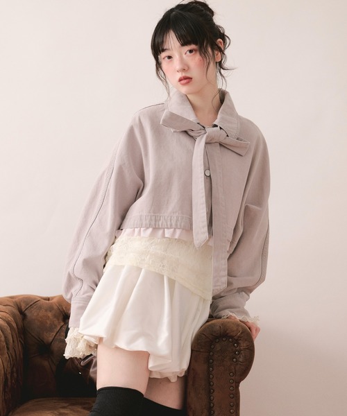 美品！うさとの服/ドルマンスリーブ長袖ジャケット草木染めベージュ系/貝ボタン 美品！うさとの服/ドルマンスリーブ長袖ジャケット草木染めベージュ系