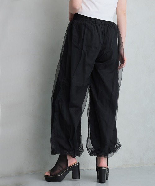 DEMETER(デメテル)の「厚底 プラットフォーム アンクルストラップ チュールサンダル(サンダル・レディース・ベージュ/ブラック・M/S/LL/L)」の20枚目の写真