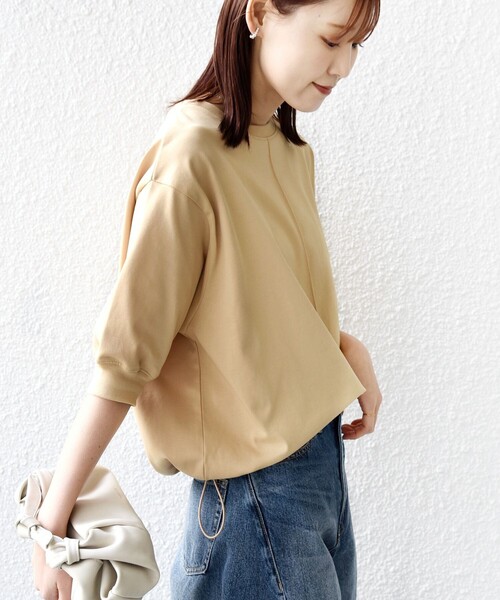 WEB限定】〈接触冷感 / 汗染み防止加工〉オーガニック コットン 裾