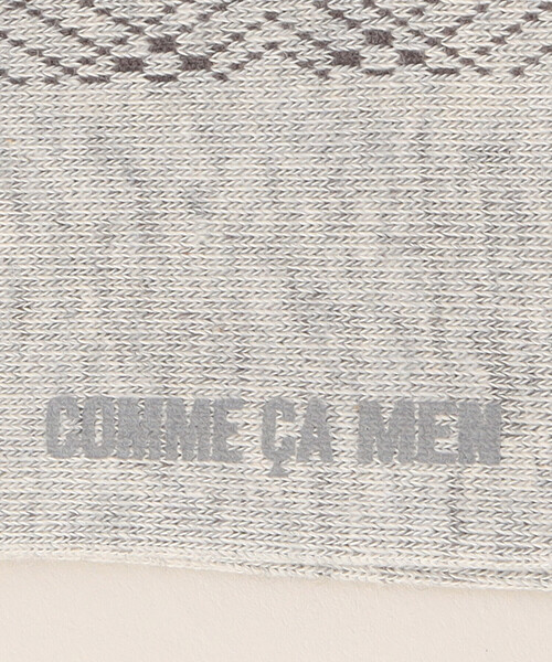 COMME CA MEN（コムサメン）の「アーガイル柄 クルーソックス（ソックス/靴下・メンズ・ネイビー/グレー/ブラック・27.0cm）」の7枚目の写真