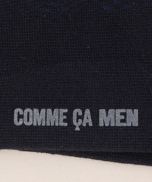 COMME CA MEN（コムサメン）の「アーガイル柄 クルーソックス（ソックス/靴下・メンズ・ネイビー/グレー/ブラック・27.0cm）」の9枚目の写真