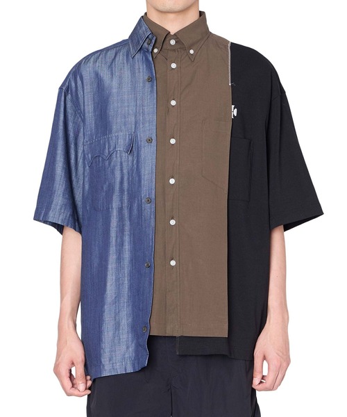 kolor(カラー)の「【kolor/カラー】26SCM-B02115 S/S SHIRT(シャツ/ブラウス・メンズ・インディゴブルー・4/3/2)」の1枚目の写真