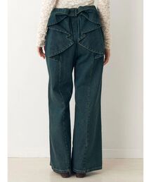 CALNAMUR | オーバーダイバックリボンデニムパンツ(デニムパンツ)
