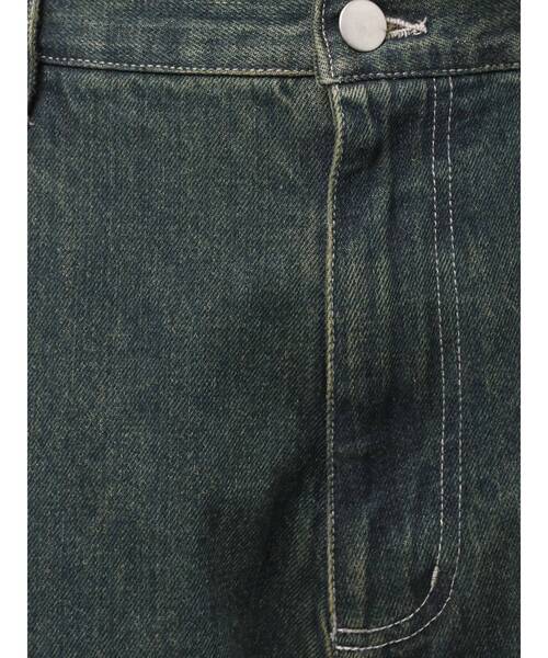 CALNAMUR（カルナムール）の「オーバーダイバックリボンデニムパンツ（デニムパンツ・レディース・ブラック/ブルー・X-SMALL/SMALL/MEDIUM）」の8枚目の写真