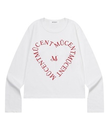 ハートレタリング長袖Tシャツ(2カラー)