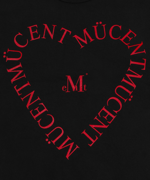MUCENT（ムセント）の「ハートレタリング長袖Tシャツ（2カラー）（Tシャツ/カットソー・レディース・ホワイト/ブラック・FREE）」の8枚目の写真