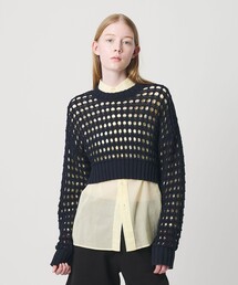 NICE WEATHER（ナイスウェザー）の「＜NICE WEATHER＞メッシュ プルオーバーニット（ニット/セーター）」