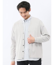TAKA-Q | 【ストレッチ 接触冷感 抗菌防臭 UVカット】タカキュー シルケットスムス Vネック カーディガン(カーディガン/ボレロ)