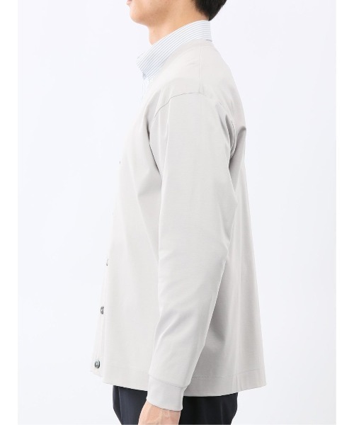 TAKA-Q（タカキュー）の「【ストレッチ 接触冷感 抗菌防臭 UVカット】タカキュー シルケットスムス Vネック カーディガン（カーディガン/ボレロ・メンズ・ブラック/ライトグレー・MEDIUM/LARGE/X-LARGE）」の19枚目の写真