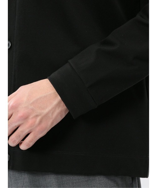 TAKA-Q（タカキュー）の「【ストレッチ 接触冷感 抗菌防臭 UVカット】タカキュー シルケットスムス Vネック カーディガン（カーディガン/ボレロ・メンズ・ブラック/ライトグレー・MEDIUM/LARGE/X-LARGE）」の12枚目の写真
