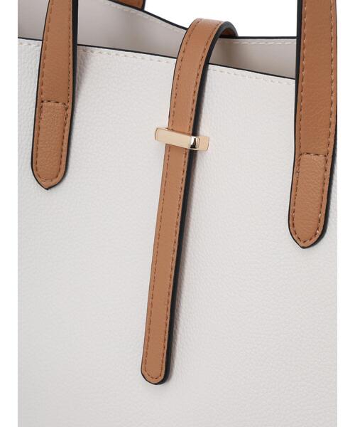 Te chichi（テチチ）の「レクタングルマルチwayバッグ（ハンドバッグ・レディース・オフホワイト/ブラック・F）」の10枚目の写真