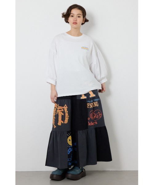 RODEO CROWNS WIDE BOWL（ロデオクラウンズワイドボウル）の「カスタムティアードスカート（スカート・レディース・ブラック系その他/ホワイト系その他・FREE）」の5枚目の写真