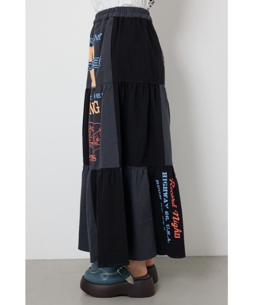 RODEO CROWNS WIDE BOWL（ロデオクラウンズワイドボウル）の「カスタムティアードスカート（スカート・レディース・ブラック系その他/ホワイト系その他・FREE）」の8枚目の写真