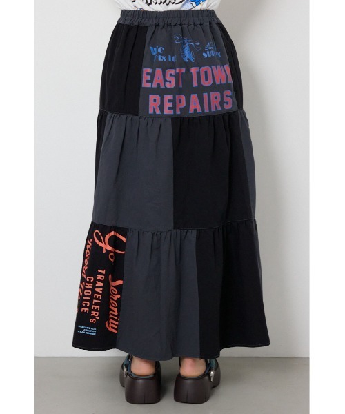 RODEO CROWNS WIDE BOWL（ロデオクラウンズワイドボウル）の「カスタムティアードスカート（スカート・レディース・ブラック系その他/ホワイト系その他・FREE）」の9枚目の写真