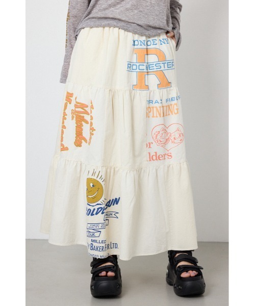 RODEO CROWNS WIDE BOWL（ロデオクラウンズワイドボウル）の「カスタムティアードスカート（スカート・レディース・ブラック系その他/ホワイト系その他・FREE）」の15枚目の写真