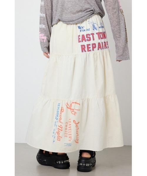 RODEO CROWNS WIDE BOWL（ロデオクラウンズワイドボウル）の「カスタムティアードスカート（スカート・レディース・ブラック系その他/ホワイト系その他・FREE）」の18枚目の写真