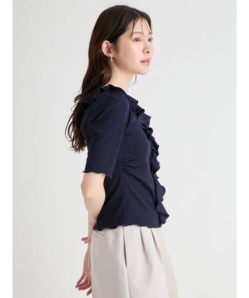 CELFORD（セルフォード）の「【洗える】ラッフルカットトップス（T