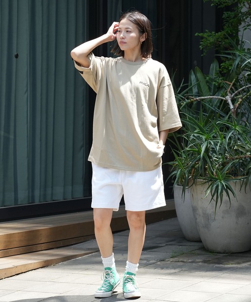 RVCA（ルーカ）の「RVCA メンズ BACK SIDE ARCH SS Tシャツ 【2026年春夏モデル】/ルーカバックプリント半袖Tシャツ（Tシャツ/カットソー・メンズ・カーキ/ブラック系その他2/ホワイト・MEDIUM/LARGE/SMALL/X-LARGE）」の16枚目の写真