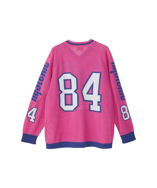 HYSTERIC GLAMOUR（ヒステリックグラマー）の「HYSTERIC84ジャカードメッシュ プルオーバー（ニット/セーター・レディース・ブラック/ピンク/ホワイト・FREE）」の5枚目の写真