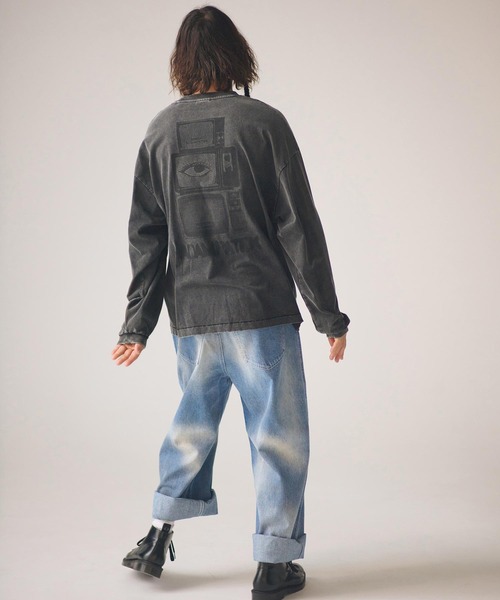 ADAM PATEK(アダムパテック)の「mp14762-aged finish denim pant デニムパンツ(AP2618036)(デニムパンツ・メンズ・ブラック/ブルー・3/2/1)」の10枚目の写真