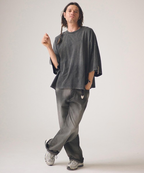 ADAM PATEK(アダムパテック)の「mp14762-aged finish denim pant デニムパンツ(AP2618036)(デニムパンツ・メンズ・ブラック/ブルー・3/2/1)」の16枚目の写真