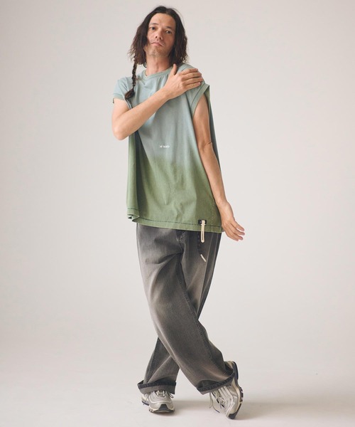 ADAM PATEK(アダムパテック)の「mp14762-aged finish denim pant デニムパンツ(AP2618036)(デニムパンツ・メンズ・ブラック/ブルー・3/2/1)」の19枚目の写真