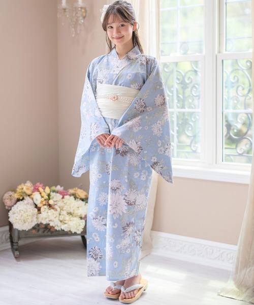 Catherine Cottage（キャサリンコテージ）の「2WAYセパレート浴衣セット（lady's）（浴衣・レディース・ブラック系3/ブルーパープル/ネイビー系1/ブラック/ライトブルー・FREE）」の22枚目の写真