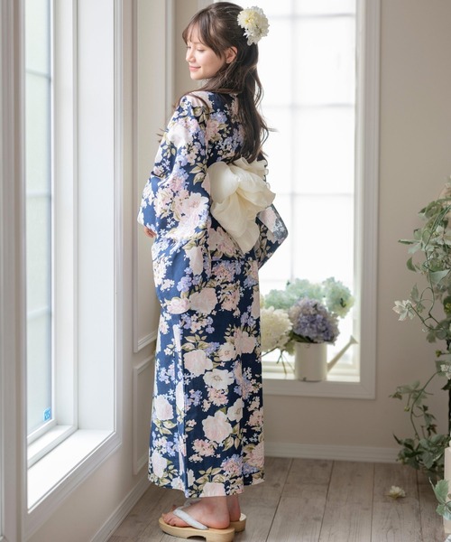 Catherine Cottage（キャサリンコテージ）の「2WAYセパレート浴衣セット（lady's）（浴衣・レディース・ブラック系3/ブルーパープル/ネイビー系1/ブラック/ライトブルー・FREE）」の18枚目の写真