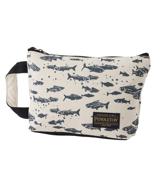PENDLETON(ペンドルトン)の「PENDLETON/ペンドルトン サーモンフォールズ スローキャンバス ポーチ(ハンドバッグ・レディース・ブラック/ブルー・FREE)」の3枚目の写真