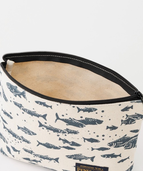 PENDLETON(ペンドルトン)の「PENDLETON/ペンドルトン サーモンフォールズ スローキャンバス ポーチ(ハンドバッグ・レディース・ブラック/ブルー・FREE)」の6枚目の写真