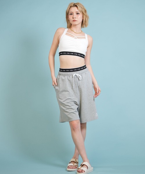 GYDA(ジェイダ)の「【ムラサキスポーツ限定】GYDA/ジェイダ ブラトップ 水陸両用 アンダーロゴゴム クロッシーブラトップ 414530(水着・レディース・ホワイト/ブラック/ブルー/カーキ・M/S/L)」の8枚目の写真
